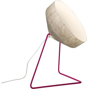 IN-ES.ARTDESIGN lampadaire CYRCUS F NEBULA (Base magenta - acier et Nebulite)