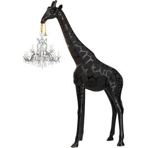 QEEBOO lampadaire GIRAFFE IN LOVE INDOOR H 400 cm (Noir - Fiberglass)