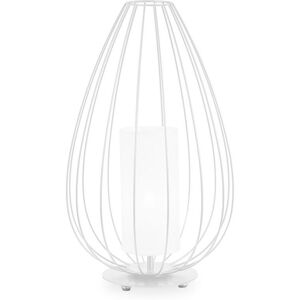 KARMAN lampadaire CELL Ø 36 x H 58 cm (Blanc brillant - Fer et linge)