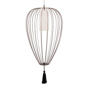 KARMAN lampe a suspension CELL Ø 55 x H 88 cm (Bronze poli - Fer et linge)