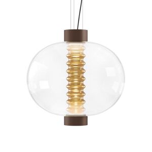 KDLN KUNDALINI lampe a suspension BOLHA (Ambre - Verre et aluminium)