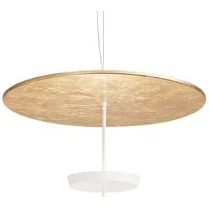 MODOLUCE lampe a suspension OMBRELLA Ø 100 cm (Feuille d'or, coupe blanche - Metal)