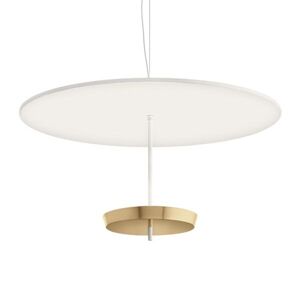 MODOLUCE lampe a suspension OMBRELLA Ø 100 cm (Blanc, coupe laiton - Metal)