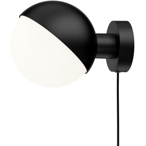 LOUIS POULSEN lampe murale applique VL STUDIO (Noir avec cable et interrupteur - verre et metal)