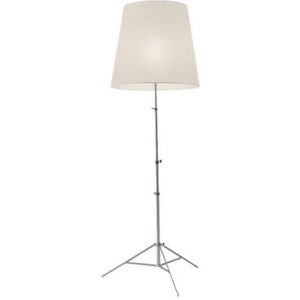 PALLUCCO lampadaire GILDA (Jute blanc - Aluminium naturel)