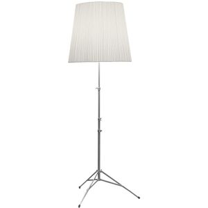 PALLUCCO lampadaire GILDA (Plisse blanc - Aluminium naturel)