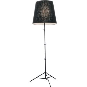 PALLUCCO lampadaire GILDA (Jute noir - Aluminium noir mat)