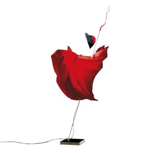 INGO MAURER lampe de table KOKORO (LED - Papier rouge, metal, acier inoxydable, verre, matiere synthetique)