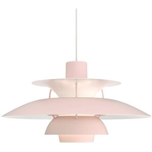 LOUIS POULSEN lampe a suspension PH 5 MONOCHROME (Rose pale - Aluminium)