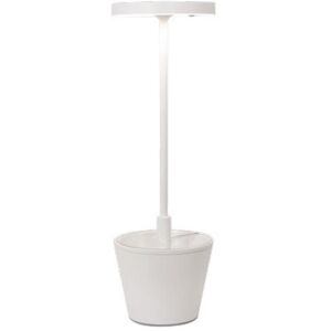 ZAFFERANO lampe de table POLDINA REVERSO (Blanc - Aluminium peint et polycarbonate)