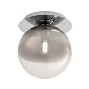 REDO GROUP lampe au plafond BERRY (Ø 15 cm, chrome - Métal et verre fumé)