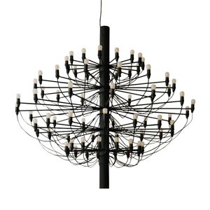 FLOS lampe à suspension 2097/75 (Noir avec ampoules givré - Acier)