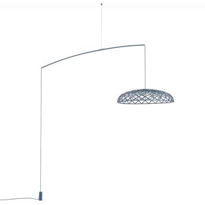 FLOS lampe a suspension SKYNEST MOTION (Blue tomaline - Aluminium et tissu recycle)