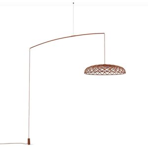 FLOS lampe a suspension SKYNEST MOTION (Rouge brique - Aluminium et tissu recycle)