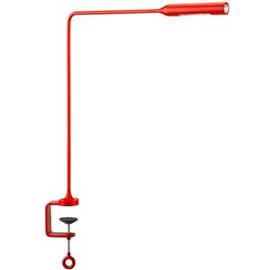 LUMINA lampe de table FLO CLAMP (Rouge mat, 3000K - Aluminium)