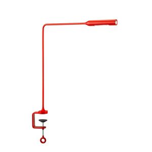 LUMINA lampe de table FLO CLAMP (Rouge mat, 2700K - Aluminium)