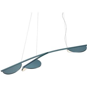 FLOS lampe a suspension ALMENDRA S3 ORGANIC Y SHORT (Bay blue metallized - Aluminium)