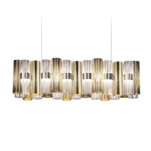 SLAMP lampe a suspension LA LOLLO LINEAR LARGE (Gold - Brushed Goldflex ®)