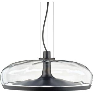 LEUCOS lampe à suspension AURELIA S 45 (3000K, effet d'eau transparent et canon de fusil opaque - verre et métal)