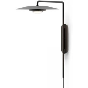 LUCEPLAN lampe murale applique KOINÈ (3000K - Vetro e alluminio nero opaco)