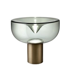 LEUCOS lampe de table AELLA T 45 (3000K, fume, base bronze opaque - verre et metal)
