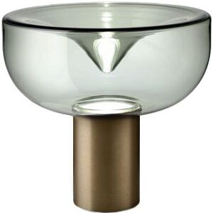 LEUCOS lampe de table AELLA T 30 (2700K, fume, base bronze opaque - verre et metal)