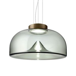 LEUCOS lampe a suspension AELLA S 54 (2700K, fume, base bronze opaque - verre et metal)