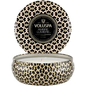 Voluspa Bougie parfumée Maison Noir 3-wick Tin 40 heures Ambre Lumiere - Publicité