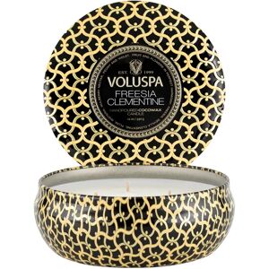 Voluspa Bougie parfumée Maison Noir 3-wick Tin 40 heures Freesia Clementine - Publicité