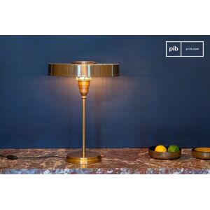PIB Lampe industrielle design vintage de table en laiton doré Amber - Publicité