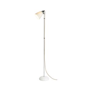 Lampadaire - HECTOR DOME Medium Blanc Porcelaine Bone China Diam 20cm x H 127cm,  Diffuseur Diam 12cm x H 13cm