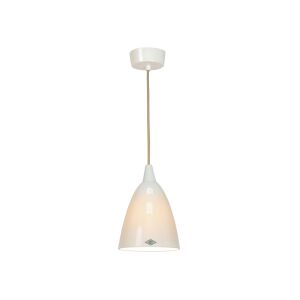 Suspension - HECTOR Blanc Porcelaine Bone China Taille 2 : Ø 14,5 x H 20,5 cm