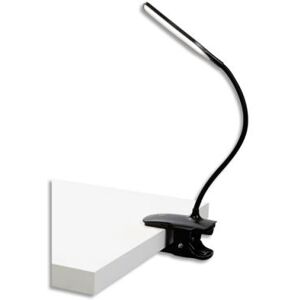 Lampe sans fil Alba LEDCLIP - ABS silicone - 3 niveaux d'intensité - Tête:15x3 cm Bras:26 cm Base:12x6 cm - Noire - Publicité