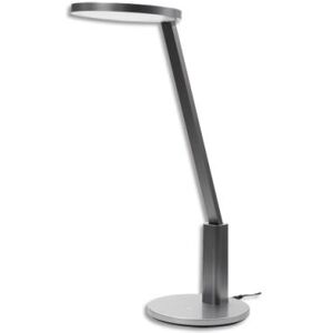 Lampe Alba LEDTECH - aluminium et ABS - 5 fonctions luminosité - Tête:15,5 cm Bras:46,5 cm Base:16 cm - Grise - Publicité