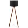 Opviq - Lampadaire Ayd noir/brun - 38x140 cm NoirBrun