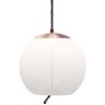 BROKIS lampe à suspension KNOT SFERA PC1016 (Opaline transparente et cuivre - verre et métal)