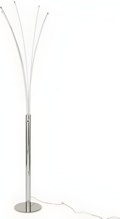 Vente-unique.com Lampadaire 5 branches LEDs design FILAE - Métal - H. 189 cm - Argenté