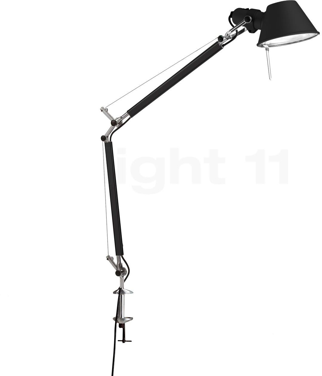 Artemide Tolomeo Mini avec pince de serrage, noir