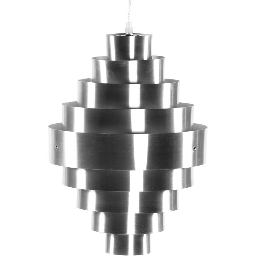 gdegdesign Lustre suspension design aluminium brossé - Maïa