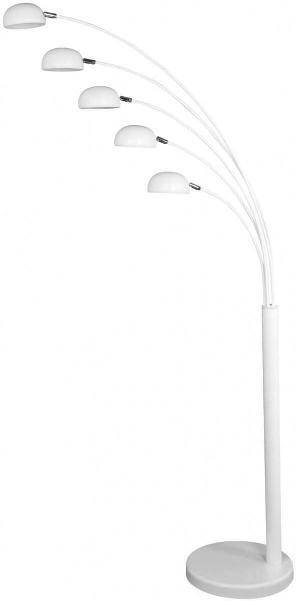 gdegdesign Lampadaire design blanc 5 branches - Artifice