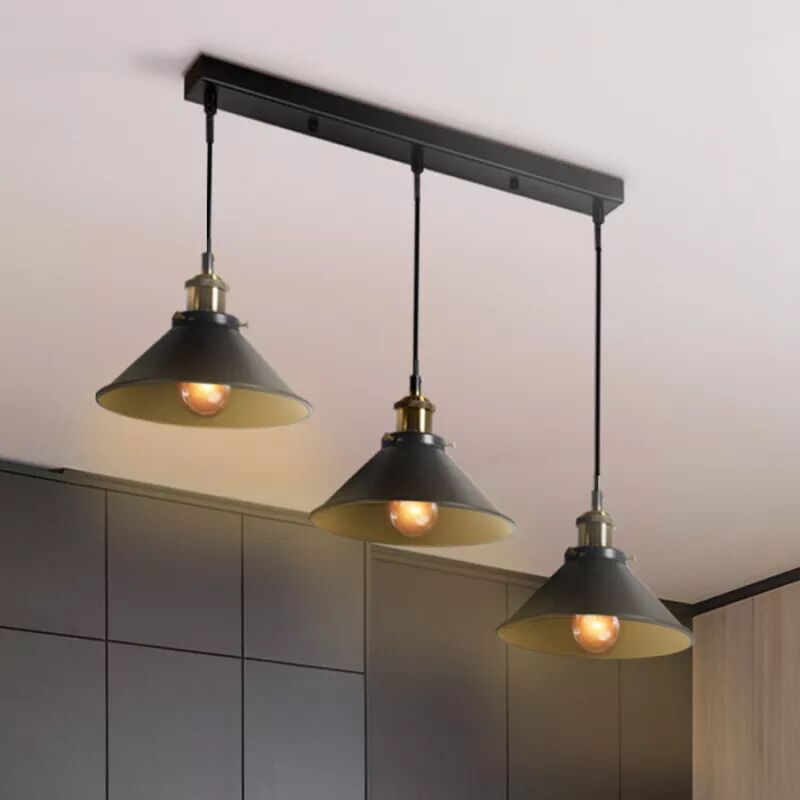 IDMarket Suspension lampes pas cher design industriel