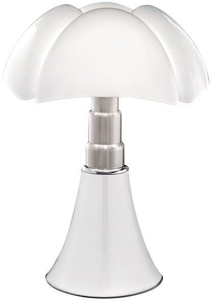 Lampe à poser Martinelli Luce PIPISTRELLO MEDIUM-Lampe Dimmer LED pied télescopique H50-62cm Blanc