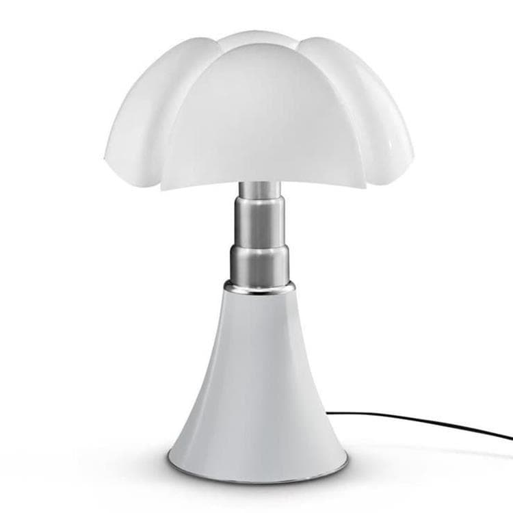 Lampe à poser Martinelli Luce PIPISTRELLO-Lampe ampoules LED pied télescopique H66-86cm Blanc