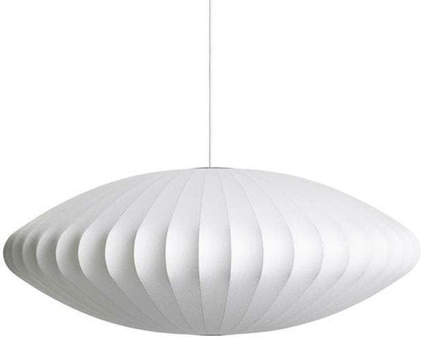 Hay Suspension Hay NELSON SAUCER BUBBLE L-Suspension Polymère/Métal Ø89cm Blanc