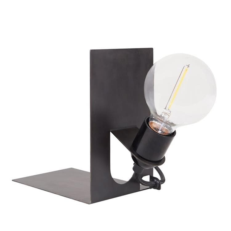 Frama Lampe à poser Frama AML LIBRARY-Lampe à poser avec Serre-livre Métal H11cm Noir
