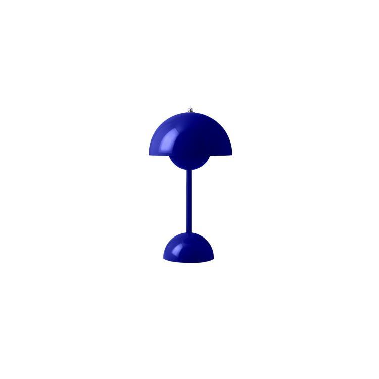 Lampe à poser & Tradition FLOWERPOT VP9-Lampe à poser sans fil avec variateur tactile H29.5cm Bleu
