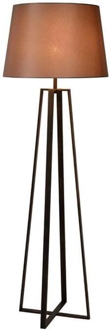 Lucide Lampadaire Lucide COFFEE-Lampadaire Métal & Tissu H165cm Noir