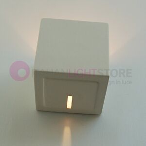 LIBERTI LAMP linea ceramica Quadro Applique Faretto Cubetto In Ceramica Gesso Decorabile Verniciabile