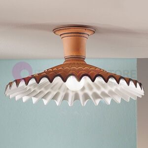 Due P Illuminazione Vania Lampada A Soffitto In Ceramica Stile Rustico Country