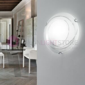 Due P Illuminazione Exit Plafoniera A Soffitto E Parete Vetro Ø 30 Design Moderno